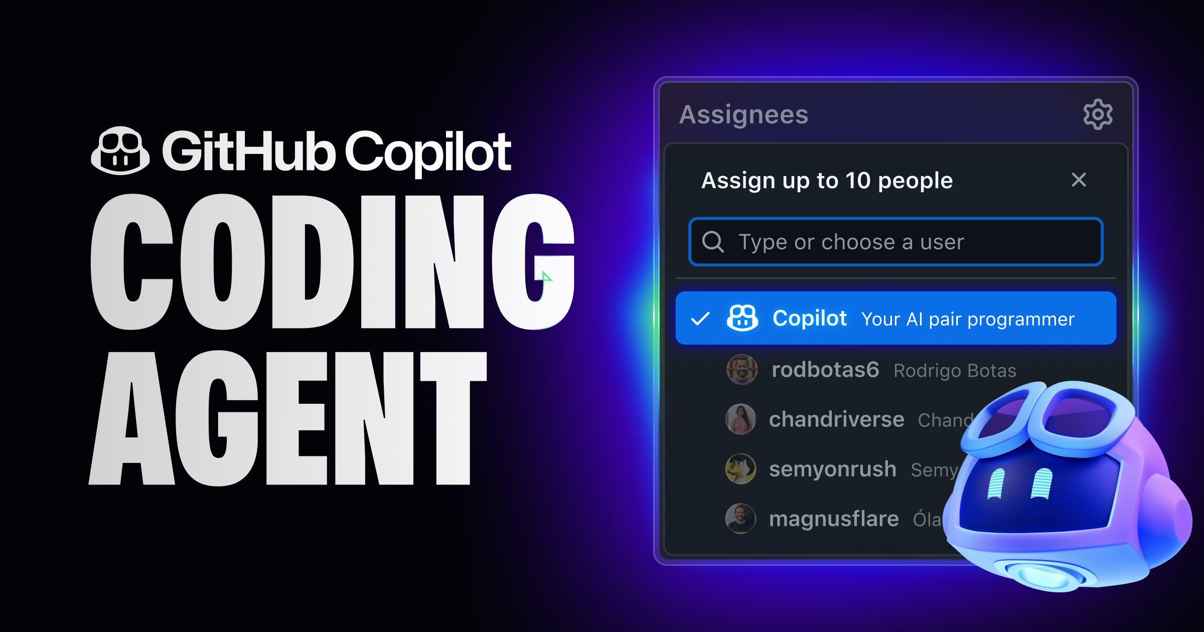 GitHub Copilot Coding Agent hero
